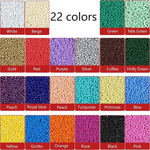3mm Glass Seed Seed Beads Opaque Black About 5000pcs/150Grams 8/0 Small Craft Beads for DIY Bracelet Necklaces Craft Jewelry Making Supplies in Saudi Arabia