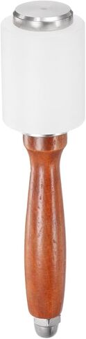 HARFINGTON 7.5Inch Leather Carving Hammer Wooden Handle Nylon Hammer T-Shaped Head Leathercraft Mallet Tool for DIY Stamping Sew Leather Cowhide, Wooden in Saudi Arabia
