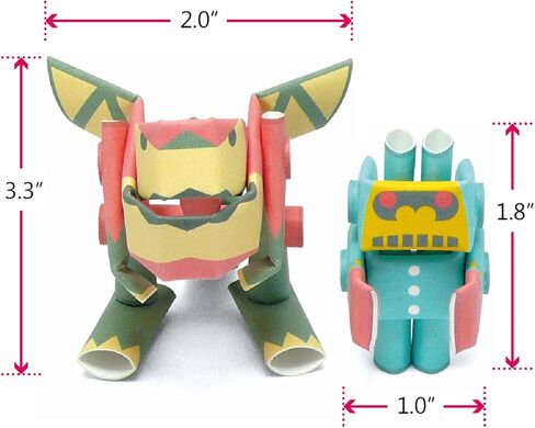 PIPEROID Lift & Pinch Robot Beetles - مجموعة ألغاز ورقية يابانية ثلاثية الأبعاد DIY للأطفال ومجموعة أوريغامي للبالغين in Kuwait