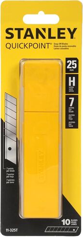 Stanley 11-325T 25mm Heavy Duty Quick-Point Snap-Off Blades with Dispenser, Pack of 10 (4) in Saudi Arabia