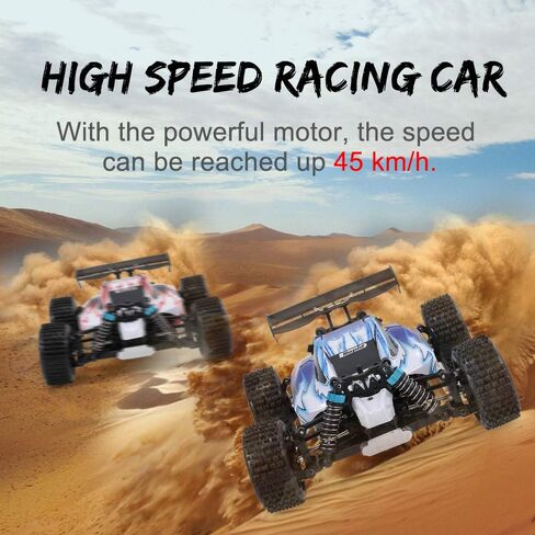GoolRC WLtoys A959 RC Car, 1:18 Scale 2.4Ghz Remote Control Vehicle Off Road Trucks, 4WD 45KM/H High Speed Racing Buggy Car RTR for Kids, Red in Saudi Arabia