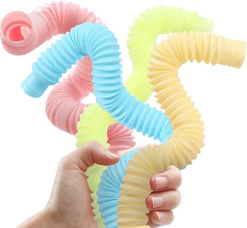 Pop Tubes, Combinations Pop Tubes,Sensory Toys for Kids and Adults, Multi-Color Pop Tubes, Fidget Toys (Color&B) in Kuwait