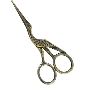 مقص تطريز أرولي ريترو ستايل 4.5 بوصة مع شفرات حادة، مقص خياطة صغير متعدد الأغراض للأعمال الفنية والإبرة، أدوات القطع للاستخدام المنزلي والحرفية وإكسسوارات الخياطة in Kuwait