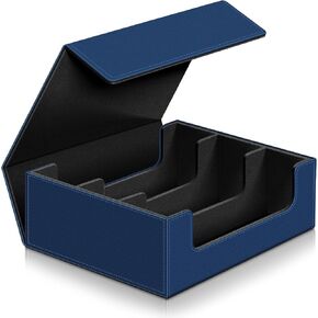 Kitoyz Card Deck Storage Box, 1800+ Card Deck Holder Box Trading Card Storage Box Magnetic Cards Gathering Deck Boxes for TGG Cards Baseball Cards, 11.45 x 9.85 x 4.2 Inches
