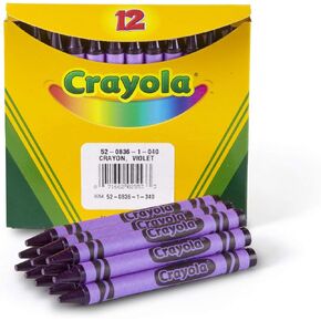 Crayola Crayons, Orange, Single Color Crayon Refill, 12 Count Bulk Crayons, School Supplies