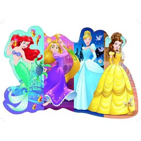 Ravensburger - Disney Pretty Princesses - 24 Piece Jigsaw Floor Puzzle - Belle, Cinderella, Ariel and Rapunzel in Bold, Bright Colors - Premium Quality - Ideal Gift - Screen-Free Fun - Children Age 3+ in Saudi Arabia