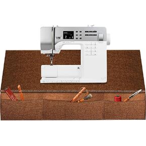 حصيرة Savina كاتم الصوت لآلات الخياطة - وسادة لباد لتقليل الاهتزازات ومنع الحركة والانزلاق - حصيرة تقليل ضوضاء الطاولة مع جيوب - ملحقات أدوات الخياطة (حصيرة طاولة من اللباد) in Kuwait