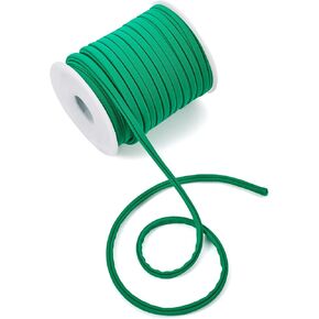 Cheriswelry 5mm Flat Nylon Cord Soft Beading Strings Chinese Knotting Cord Braided Fabric Threads for DIY Sewing Crafting Macrame Jewelry Making (5 Colors 5 Rolls)