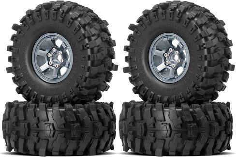 إطارات OGRC الناعمة 1.9 الزاحفة 12 مم من سبائك الألومنيوم السداسية 1.9 إطارات عجلات Beadlock لسيارة Trx4 Trx6 المحورية SCX10 SCX10 Pro Redcat Gen 8 7 RC4WD D90 1/10 RC الزاحف (نحاس) in Kuwait