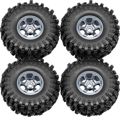 إطارات OGRC الناعمة 1.9 الزاحفة 12 مم من سبائك الألومنيوم السداسية 1.9 إطارات عجلات Beadlock لسيارة Trx4 Trx6 المحورية SCX10 SCX10 Pro Redcat Gen 8 7 RC4WD D90 1/10 RC الزاحف (نحاس) in Kuwait