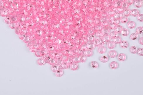1000pcs Platic Acrylic Gems Fake Acrylic Diamonds Vase Filler Beads Faux Diamond Crystals Jewels for Makeup Brushes Holder Table Scatter Confetti Party Arts Crafts Birthday Wedding Decor in Kuwait
