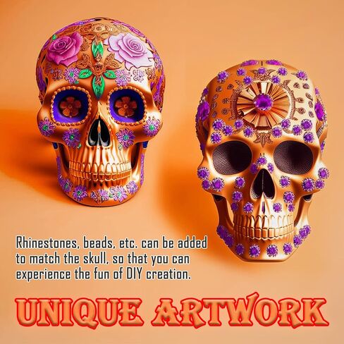 Skull Silicone Mold, 3D Skull Molds for Resin with 3PCS Small Skull Epoxy Resin Mold Easy Demolding for Candle, Soap Making, Home Decor, Outdoor, Resin Casting Art Crafts in Kuwait