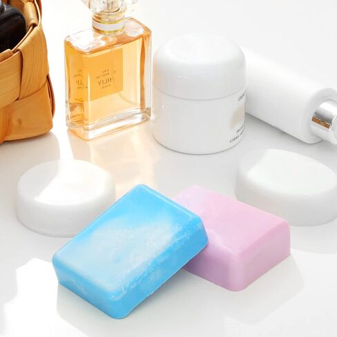 3 عبوات من قوالب السيليكون المصنوعة يدويًا من GYHTOO، 4 قوالب تذوب الشمع، قوالب صابون لصنع الصابون - متضمنة بشكل دائري وبيضاوي ومستطيل، مثالية لصابون الحليب، وشموع الرائحة لصنع قوالب in Kuwait