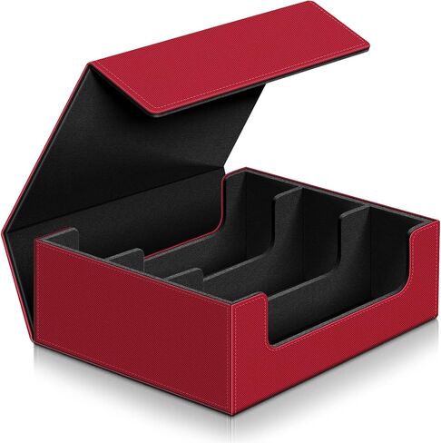 حافظة بطاقات لبطاقات التداول، صندوق تخزين البطاقات يحمل أكثر من 1800 بطاقة ذات أكمام واحدة، صناديق بطاقات قائد إغلاق مغناطيسي من جلد البولي يوريثان، حاملات بطاقات سحرية مناسبة لبطاقات الألعاب والبطاقات الرياضية (أسود وأخضر) in Kuwait