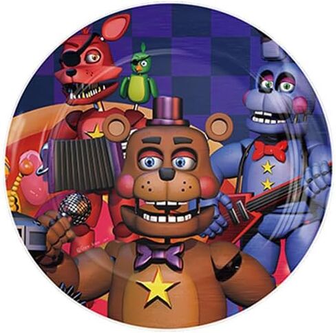 Party Supplies 40pcs /set Five Nights Freddy Party Kids Birthday Decorations Disposable Paper Tableware Set 20pcs Dessert Paper Plates Dishes And 20pcs Paper Cups in Kuwait