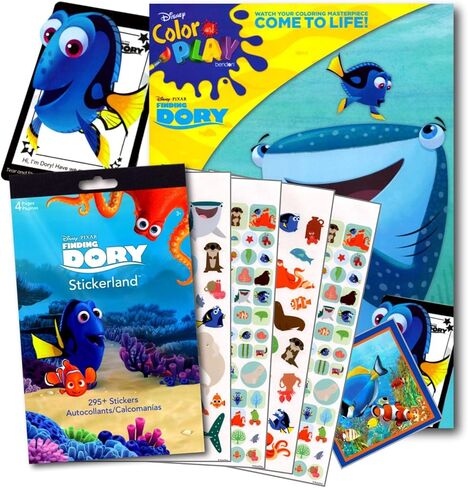 ديزني ستوديوز مجموعة كتب تلوين مكونة من 96 صفحة مع 296 ملصق من فايندنج دوري in Kuwait