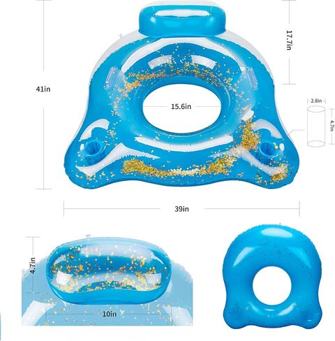 مجموعة من 2 طوف استلقاء قابل للنفخ في حمام السباحة، مفرش سرير هوائي لحمام السباحة لحفلات الصيف in Kuwait