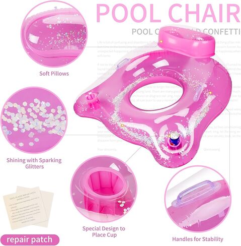 مجموعة من 2 طوف استلقاء قابل للنفخ في حمام السباحة، مفرش سرير هوائي لحمام السباحة لحفلات الصيف in Kuwait