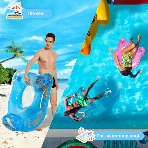 مجموعة من 2 طوف استلقاء قابل للنفخ في حمام السباحة، مفرش سرير هوائي لحمام السباحة لحفلات الصيف in Kuwait