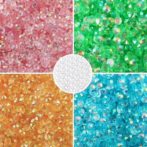 CLRDIVA مجموعة متنوعة من أحجار الراين المسطحة المصنوعة من الراتنج الهلامي مزيج من الأحجار الكريمة السوداء والكريستالية الشفافة غير الماسية ذات الظهر المسطح من أجل فن الأظافر بنفسك، كوب بهلوان لمكياج الوجه (أسود/شفاف كريستالي) in Kuwait