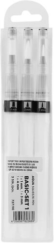 MOLOTOW Aqua Ink Empty Squeeze Pen 3-Pen Set, 1mm, 3mm, 4mm Tips, 1 Set (727.110) in Saudi Arabia