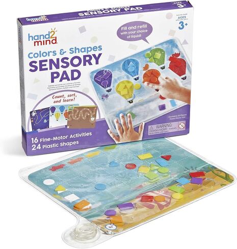 hand2mind Colors & Shapes Sensory Pad, 16 Activities, 24 Shapes, Ages 3+ in Saudi Arabia