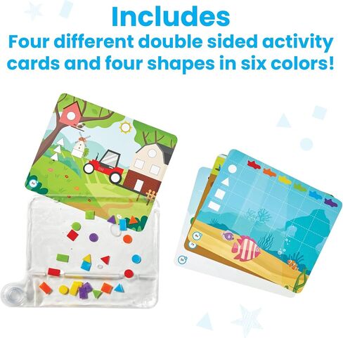 hand2mind Colors & Shapes Sensory Pad, 16 Activities, 24 Shapes, Ages 3+ in Saudi Arabia