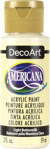 DecoArt, طلاء أكريليك أمريكانا بزبدة الحليب الخفيف، 2 أونصة، 2 أونصة سائلة (عبوة من قطعة واحدة) in Saudi Arabia