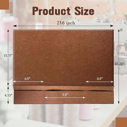 حصيرة Savina كاتم الصوت لآلات الخياطة - وسادة لباد لتقليل الاهتزازات ومنع الحركة والانزلاق - حصيرة تقليل ضوضاء الطاولة مع جيوب - ملحقات أدوات الخياطة (حصيرة طاولة من اللباد) in Kuwait