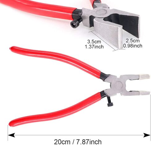 Swpeet 32 Sets 1" 25mm Sliver Fob Hardware with 1Pcs Key Fob Pliers, Glass Running Pliers Tools with Flat Jaws, Studio Running Pliers Attach Rubber Tips Perfect for Key Fob Hardware Install in Saudi Arabia