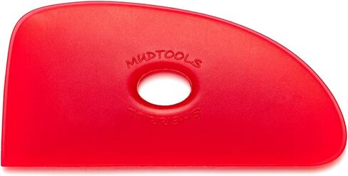 Mudtools Polymer Rib Red Size 4 Very Soft - Triple Radius - Ceramics, Pottery, Clay - R4 in Saudi Arabia