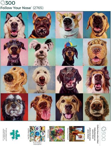 Buffalo Games - Follow Your Nose - 300 Large Piece Jigsaw Puzzle Multicolor, 18"L X 18"W in Saudi Arabia