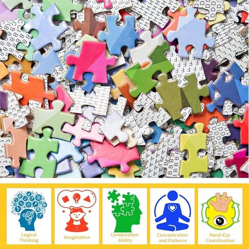 Jigsaw Puzzles 1000 Pieces for Adults - Paris Jigsaw Puzzle with Letters on Back - Premium Cardboard Perfect Interlocking Clear Printing（28×20In） in Saudi Arabia