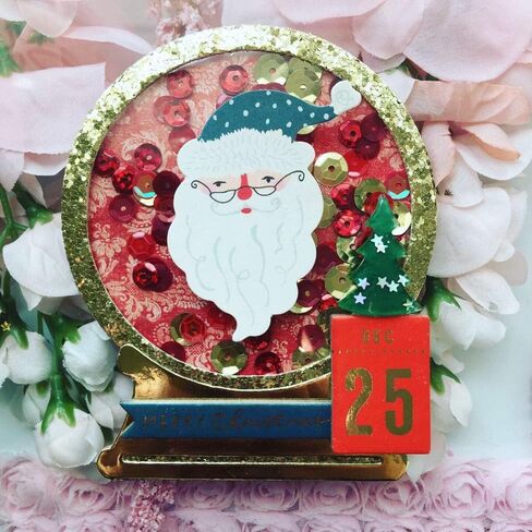 KSCRAFT Snow Globe Shaker معدن قطع يموت استنسل ل ل DIY سكرابوكينغ / ألبوم صور الديكور النقش DIY بطاقات ورقية in Saudi Arabia