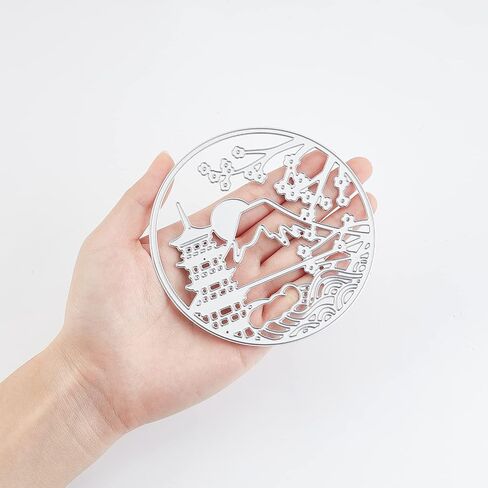 ORIGACH 4 قطع شرقية يابانية الجيشا الصينية البيضاء كرين قطع الشاشة يموت النقش الإستنسل قالب القالب DIY سكرابوكينغ بطاقة صنع in Saudi Arabia