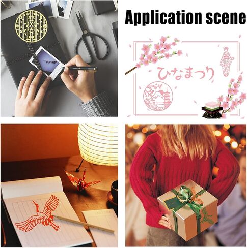 ORIGACH 4 قطع شرقية يابانية الجيشا الصينية البيضاء كرين قطع الشاشة يموت النقش الإستنسل قالب القالب DIY سكرابوكينغ بطاقة صنع in Saudi Arabia