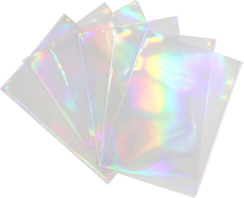 100 قطعة من أكمام البطاقات ثلاثية الأبعاد تناسب تمامًا واقي بطاقة ygo مقاس ياباني بأكمام صغيرة (61 × 88 مم، قوس قزح) in Kuwait