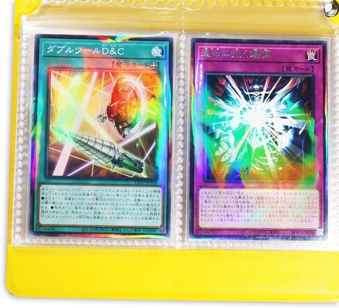 100 قطعة من أكمام البطاقات ثلاثية الأبعاد تناسب تمامًا واقي بطاقة ygo مقاس ياباني بأكمام صغيرة (61 × 88 مم، قوس قزح) in Kuwait