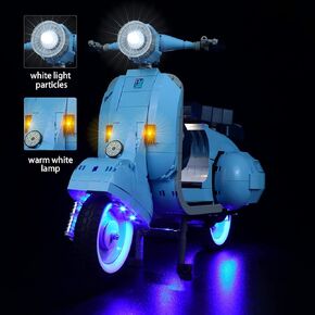 BrickBling Light Kit for Creator Vespa 125, LED Light Compatible with Lego 10298 (Without Model in The Package)