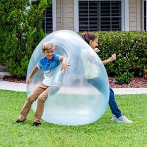 Bubble Ball Toy for Adults Kids Inflatable Water Ball Beach Garden Ball Soft Rubber Ball Outdoor Party 47in (Blue) in Saudi Arabia