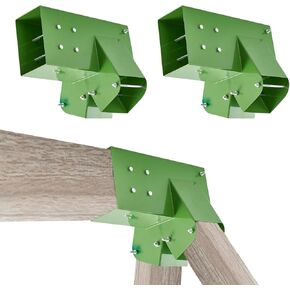 Gribouillage Swing Set Bracket 12 "Swing Bracket A-Frame Construction Swing Set الأجهزة مادة حديدية مع مسحوق أخضر نهاية قوس مجموعة أرجوحة مجموعة لساقين (4"x4") و1 (4"x6") شعاع، 2 جهاز كمبيوتر شخصى in Kuwait