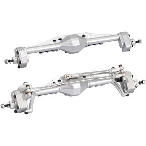 1/10 Aluminum Alloy Front and Rear Portal Axle Completes Axle Set for Axial Capra 1.9 UTB RC Crawler Car (Black) in Saudi Arabia