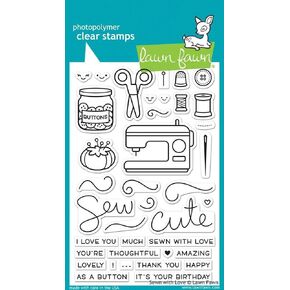 Lawn Fawn Clear Stamp - Sewn With Love (LF1309) in Kuwait