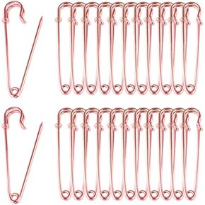 60PCS 58mm Rainbow Safety Pin - Brooch Bulk Heavry Duty Metal Small Pins for Home Sewing Crafts Bag Decorations Accessories
