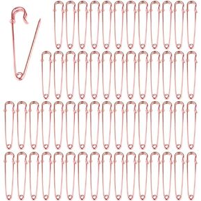 60PCS 58mm Rainbow Safety Pin - Brooch Bulk Heavry Duty Metal Small Pins for Home Sewing Crafts Bag Decorations Accessories in Kuwait