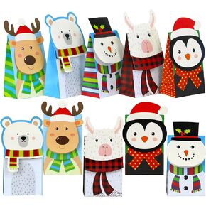 Iconikal Christmas Die-Cut Flip Over Treat & Gift Bags, 20-Count in Saudi Arabia