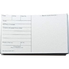 Latent Print Cards, 100 Pack, White in Kuwait