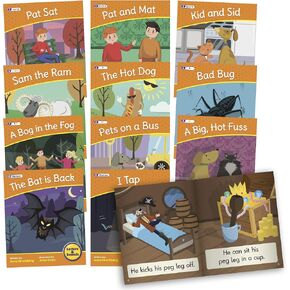 Junior Learning Letters & Sounds Phase 2 Set 2 Fiction, Multicolor