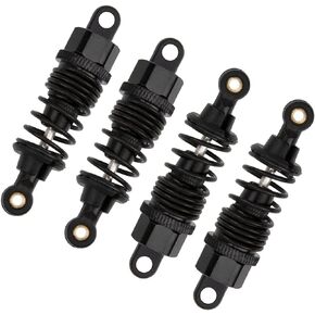RC Car Shock Absorber, Oil Adjustable 68mm Aluminum Shock Absorber Damper for 1/10 On-Road Drift RC Car Hpi Hsp Losi Axial Tamiya RedcatType Axial SCX10 TRX4 D90 HSP HPI Upgraded Part(Black)