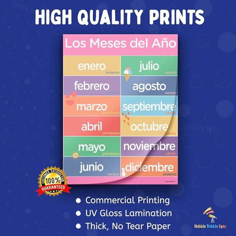 12 ملصقًا إسبانيًا للفصل الدراسي - الأبجدية الإسبانية، والألوان الإسبانية، ومخطط الكلمات الإسبانية. لوازم مدرس اللغة الإسبانية للفصل الدراسي هي 13x17، قابلة للمسح الجاف in Kuwait